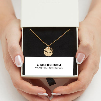 August Birthstone Necklace